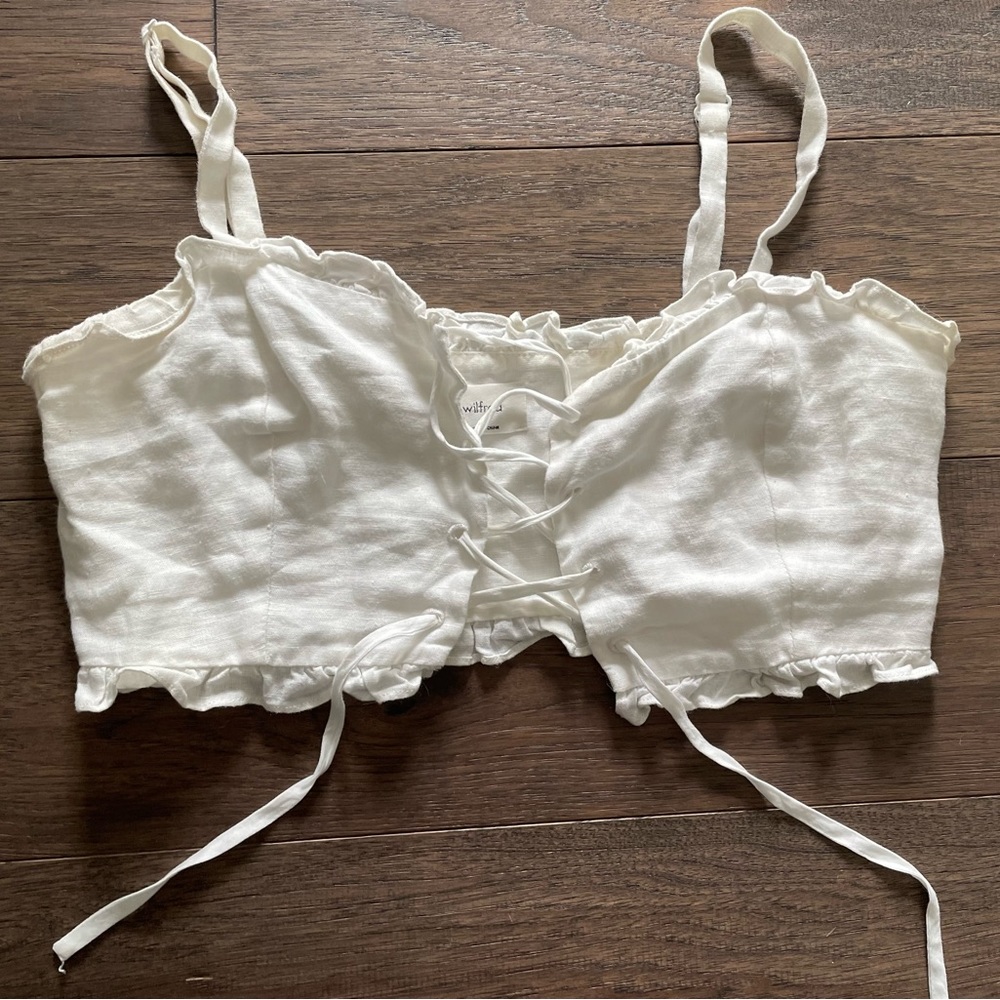 Wilfred cropped shirt with ties